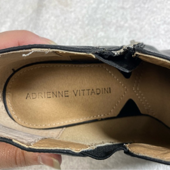 Adrienne Vittadini Midge Shoes booties Size 7 Black Side zipper 2 inch heal - Picture 8 of 16
